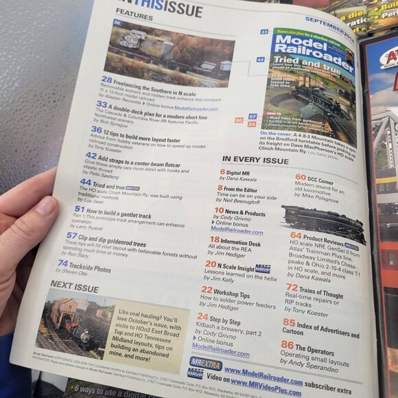 Model Railroader Magazine LOT of 6 ISSUES from 2014 for Model Trains - Picture 3 of 13